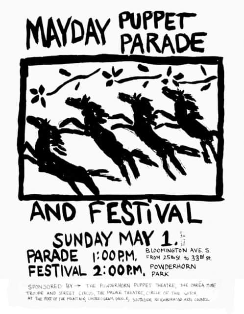 mayday 1977 poster by Sandy Spieler