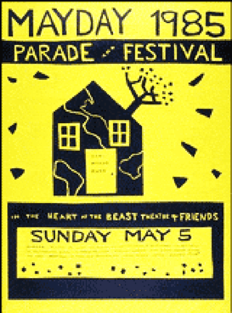 mayday 1985 poster by Sandy Spieler