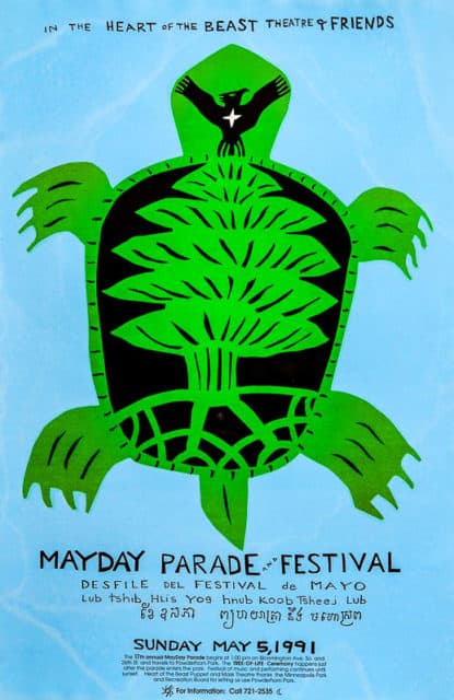 MayDay 1991 poster by Sandy Spieler