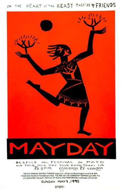 MayDay 1995 poster by Sandy Spieler