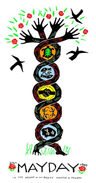 mayday 1999 poster by Sandy Spieler